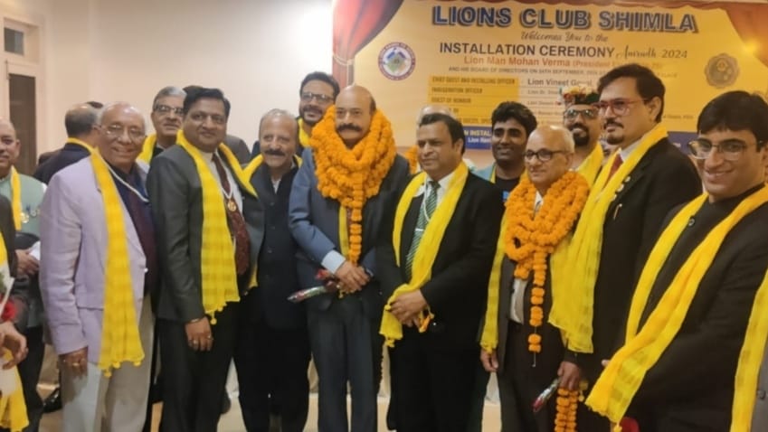 Lions Club Shimla installs new leadership for 2024-25: New team committed to community welfare HIMACHAL HEADLINES