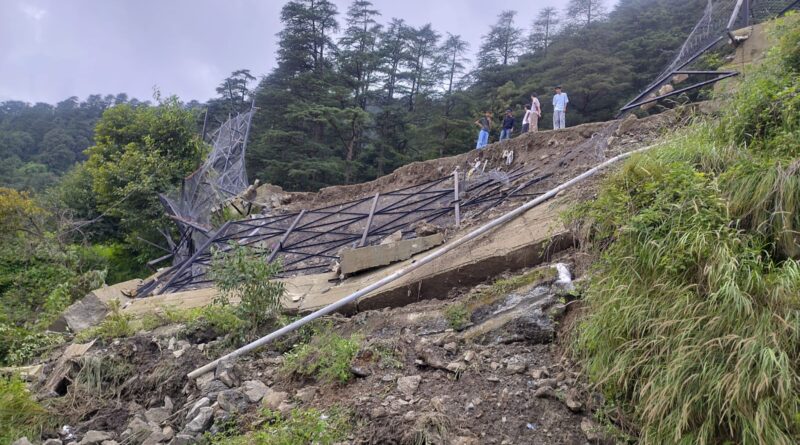 Heavy rains cause structural damage in Shimla’s Sanjauli HIMACHAL HEADLINES