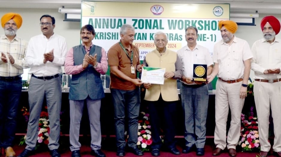 KVK Solan adjudged best in Himachal Pradesh HIMACHAL HEADLINES