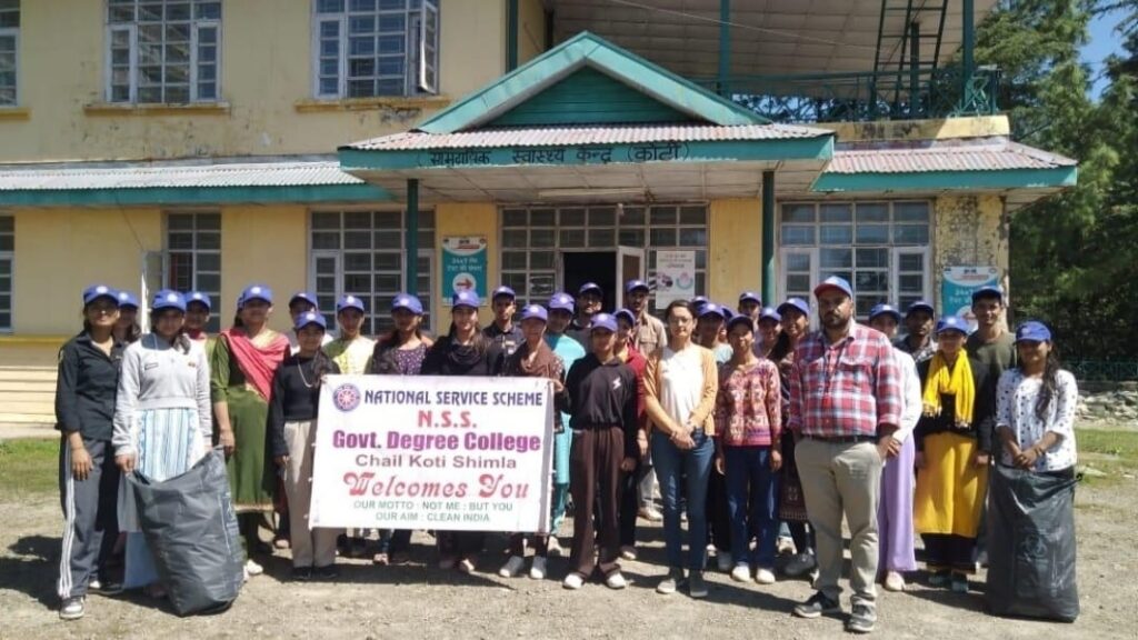 NSS Day celebrated as cleanliness day in Koti College HIMACHAL HEADLINES