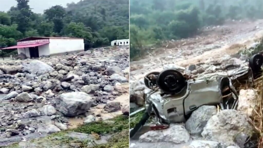 Heavy rain disrupts life in Himachal, cloudburst causes devastation in Sirmaur HIMACHAL HEADLINES