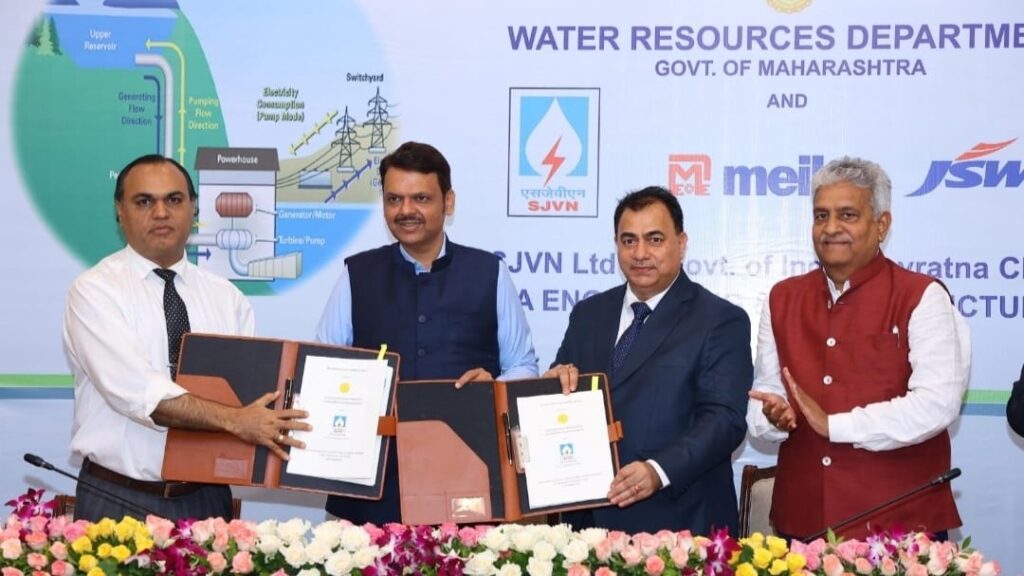SJVN sign landmark MoUs to Develop 8100 MW PSPs and 505 MW FSP in Maharashtra HIMACHAL HEADLINES
