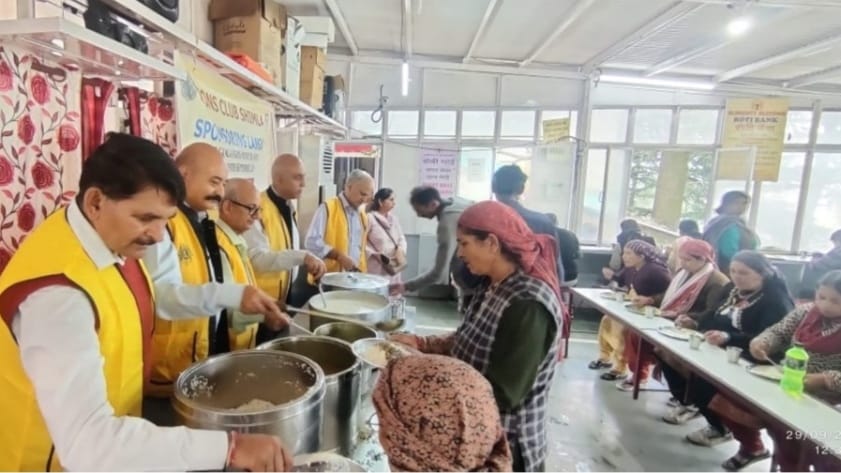 Lions Club Shimla Organizes 'Food for Hunger Project' to Combat Food Poverty HIMACHAL HEADLINES