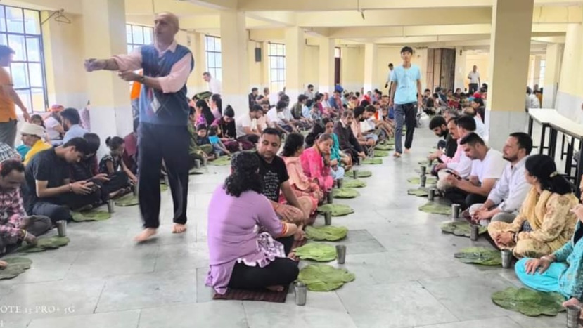 Sankat Mochan temple starts bhandara on green pattals HIMACHAL HEADLINES