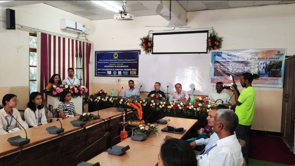 5 Day National Mathematics Workshop started in Kullu College HIMACHAL HEADLINES