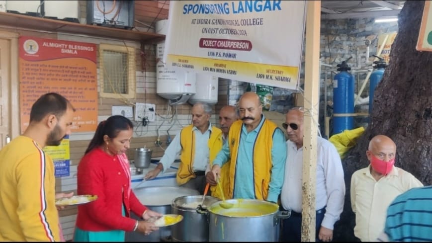 Lions Club Shimla fights hunger by providing nutritious meals to over 1500 at IGMC hospital Lions Club Shimla fights hunger by providing nutritious meals to over 1500 at IGMC hospital HIMACHAL HEADLINES