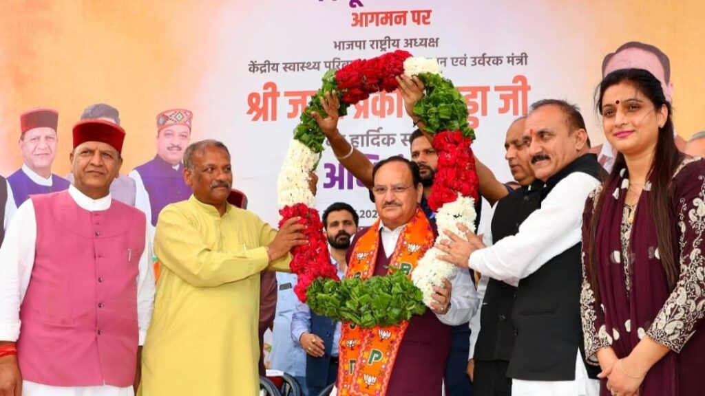 PM Modi constantly working for development of Himachal but Sukhu government is ruining the State: Nadda HIMACHAL HEADLINES
