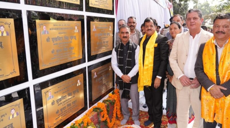 Sukhu inaugurated and laid foundation stone of Rs. 102 crore projects in Kullu Sukhu inaugurated and laid foundation stone of Rs. 102 crore projects in Kullu HIMACHAL HEADLINES