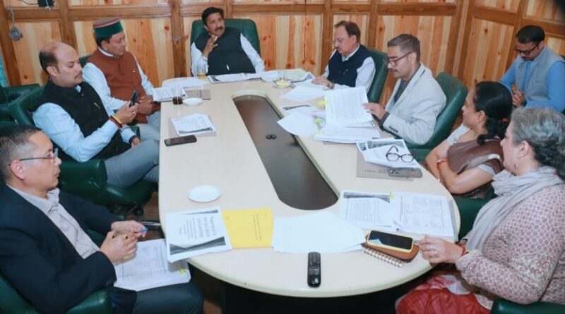 Deputy CM presides over Cabinet sub-committee meeting, Recommends appointments for Post Codes 916 and 977 HIMACHAL HEADLINES