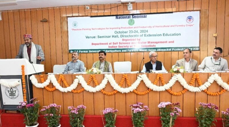 Precision Farming Technologies Seminar gets underway at Nauni HIMACHAL HEADLINES