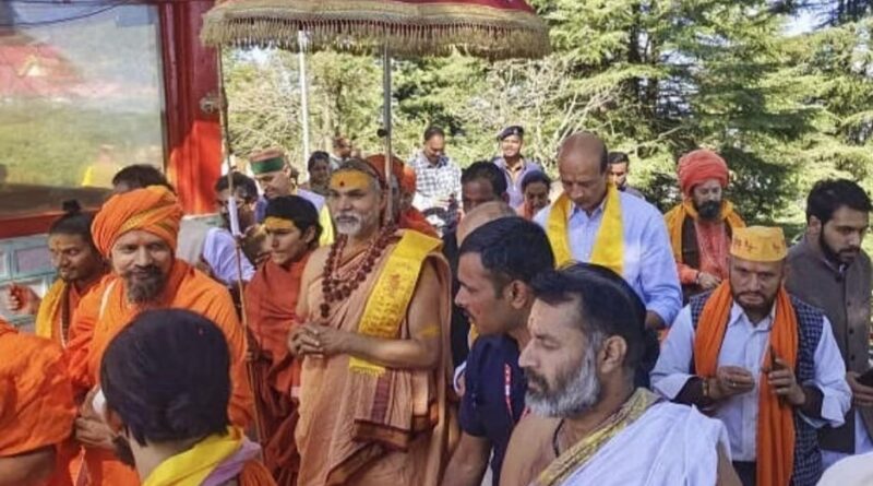 Shankaracharya Swami Avimukteshwaranand Attends Event at Shimla’s Ram Temple, But Walks Out After Seeing Sai Baba Idol Shankaracharya Swami Avimukteshwaranand Attends Event at Shimla’s Ram Temple, But Walks Out After Seeing Sai Baba Idol HIMACHAL HEADLINES