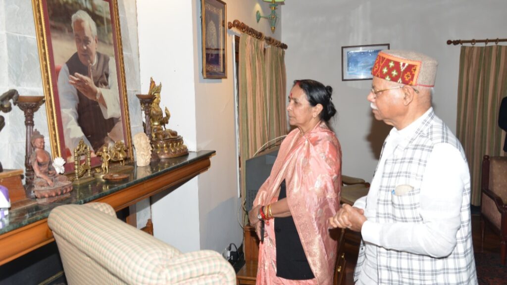 Governor Sukhu visits Atal Ji's residence at Preeni HIMACHAL HEADLINES