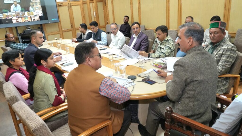 Sukhu directs to settle pending cases of revenue corrections by 31st October HIMACHAL HEADLINES