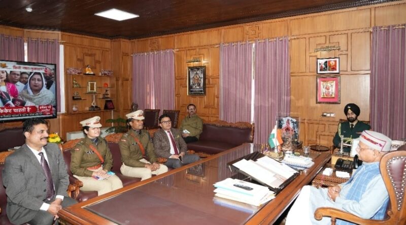 IPS Probationers Call on Governor Shukla HIMACHAL HEADLINES