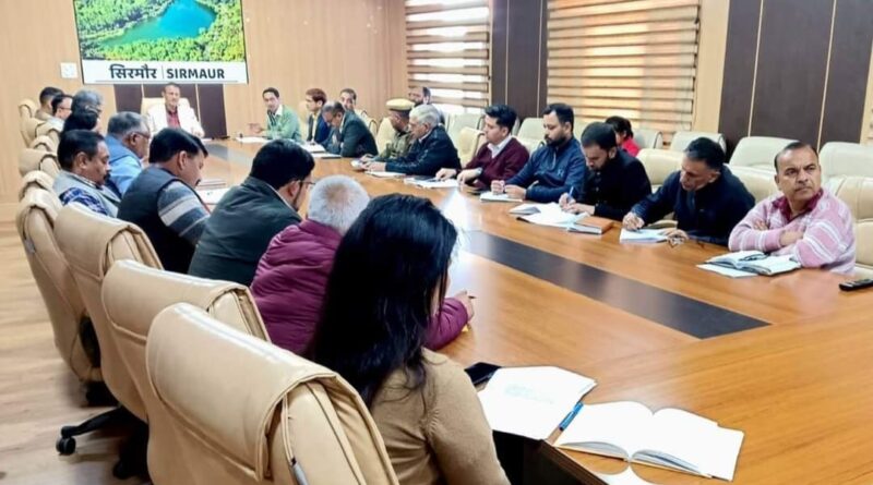 Sirmaur Gears Up for Winter: DC Reviews Preparedness Across Departments Sirmaur Gears Up for Winter: DC Reviews Preparedness Across Departments HIMACHAL HEADLINES