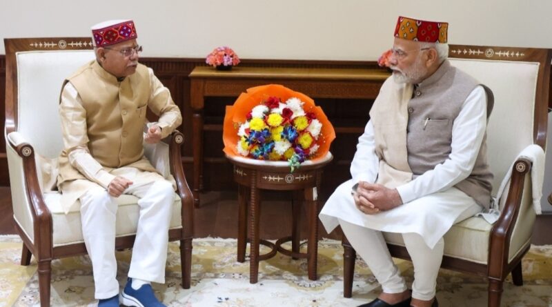 Governor Shukla calls on Prime Minister Modi HIMACHAL HEADLINES