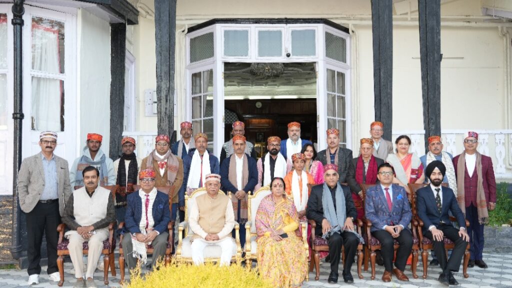 Governor Shukla honours citizens of Uttarakhand, Jharkhand HIMACHAL HEADLINES