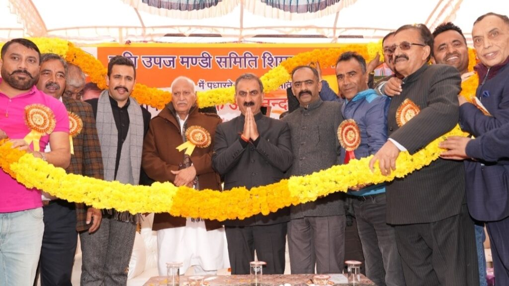 Dhalli Sabzi mandi  to be completed in 18 Months, Newly built Bus Stand dedicated to people: Sukhu HIMACHAL HEADLINES