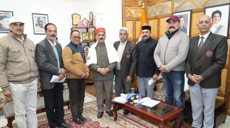 A delegation of Masters Games Association calls on CM Sukhu HIMACHAL HEADLINES