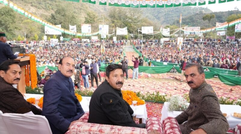 Sukhu challenges BJP on OPS commitment HIMACHAL HEADLINES