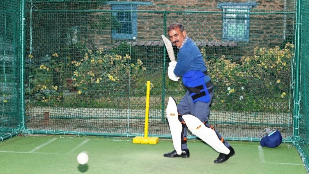 Gov & CM to inaugurate Sadbhawana Cricket Tournament on 7th Dec, Sukhu practicing for the match Gov & CM to inaugurate Sadbhawana Cricket Tournament on 7th Dec, Sukhu practicing for the match HIMACHAL HEADLINES