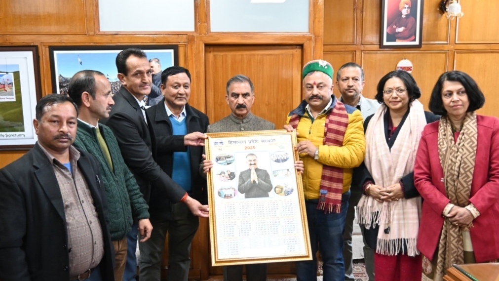 CM Sukhu releases government calendar for year 2025 HIMACHAL HEADLINES