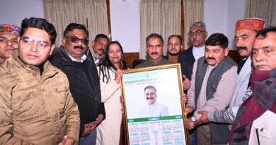Sukhu releases calendar of Kangra Co-operative Primary Agriculture and Rural Development Bank HIMACHAL HEADLINES
