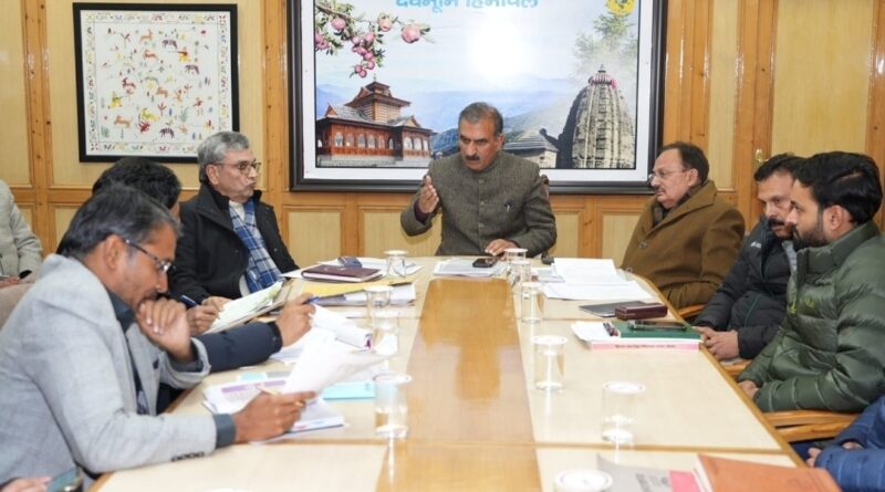 Chief Minister Sukhu reviews progress of various projects of energy department HIMACHAL HEADLINES