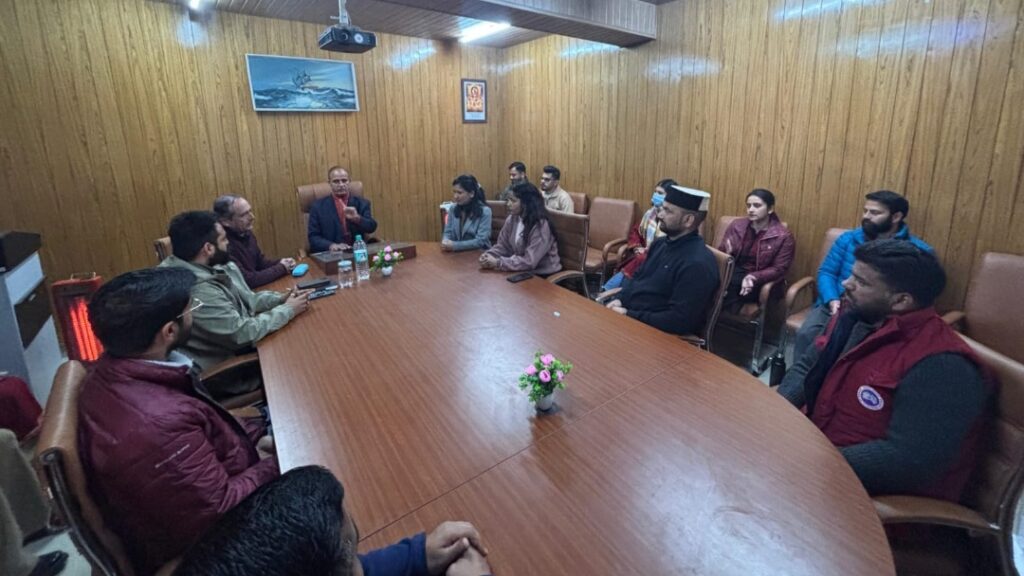 World Meditation Day Celebrated at Himachal Pradesh University's Commerce Department HIMACHAL HEADLINES