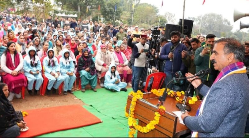 Sukhu lays foundation stone of Rajiv Gandhi Day-Boarding School in Amlehar, Nadaun HIMACHAL HEADLINES