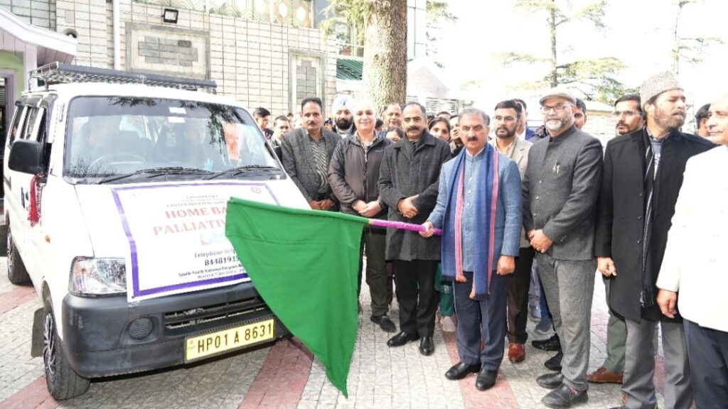 Sukhu flags off Home-Based Palliative Care vehicle Sukhu flags off Home-Based Palliative Care vehicle HIMACHAL HEADLINES