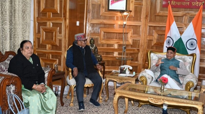 Governor of Punjab Gulab Chand Kataria meets Shiv Pratap Shukla HIMACHAL HEADLINES