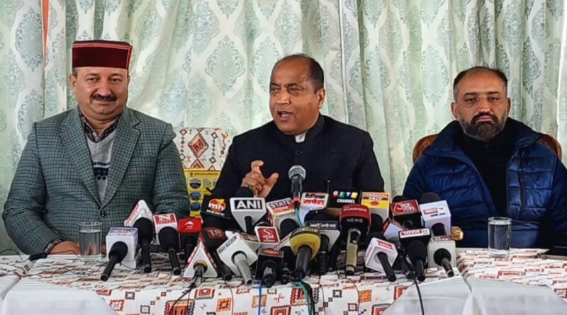 On moral grounds, Sukhu government should resign and seek public support in Himachal again: Jairam HIMACHAL HEADLINES