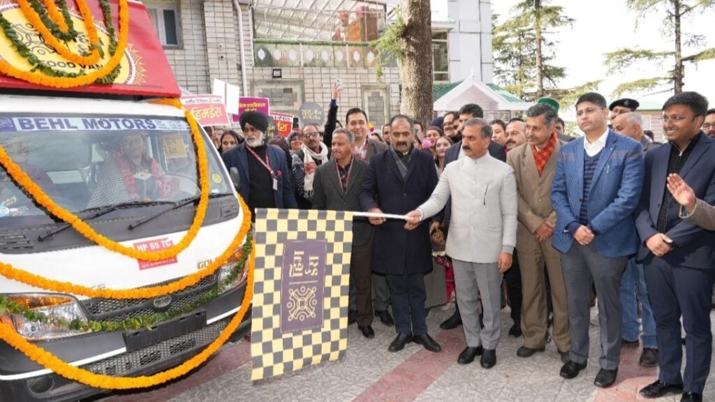 Sukhu launches online platform for SHG products, flags off seven food vans HIMACHAL HEADLINES