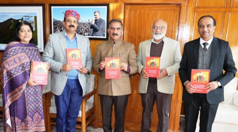Sukhu releases 'Gender Perspectives in Public Policy & Development' book HIMACHAL HEADLINES
