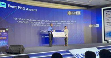 Dr. Anuj Verma from IIT-Mandi Awarded Best PhD Thesis atVLSID 2025 Conference Dr. Anuj Verma from IIT-Mandi Awarded Best PhD Thesis atVLSID 2025 Conference HIMACHAL HEADLINES