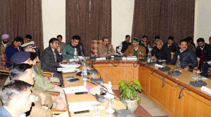 Sukhu stresses on timely execution of work and quality services for public HIMACHAL HEADLINES