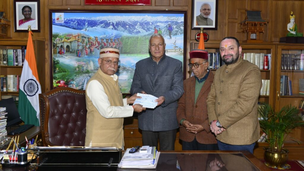 Lokendra Mohan Chandel Donates Rs. 50.2 Lakh for Mahakumbh Food Arrangements Lokendra Mohan Chandel Donates Rs. 50.2 Lakh for Mahakumbh Food Arrangements HIMACHAL HEADLINES
