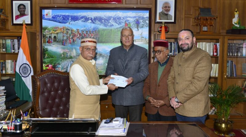 Lokendra Mohan Chandel Donates Rs. 50.2 Lakh for Mahakumbh Food Arrangements HIMACHAL HEADLINES