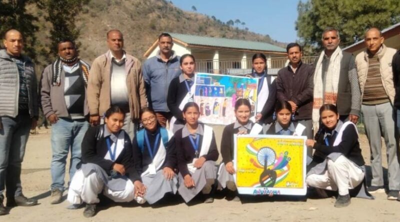 Riya got first place in speech and Priyanka in painting HIMACHAL HEADLINES