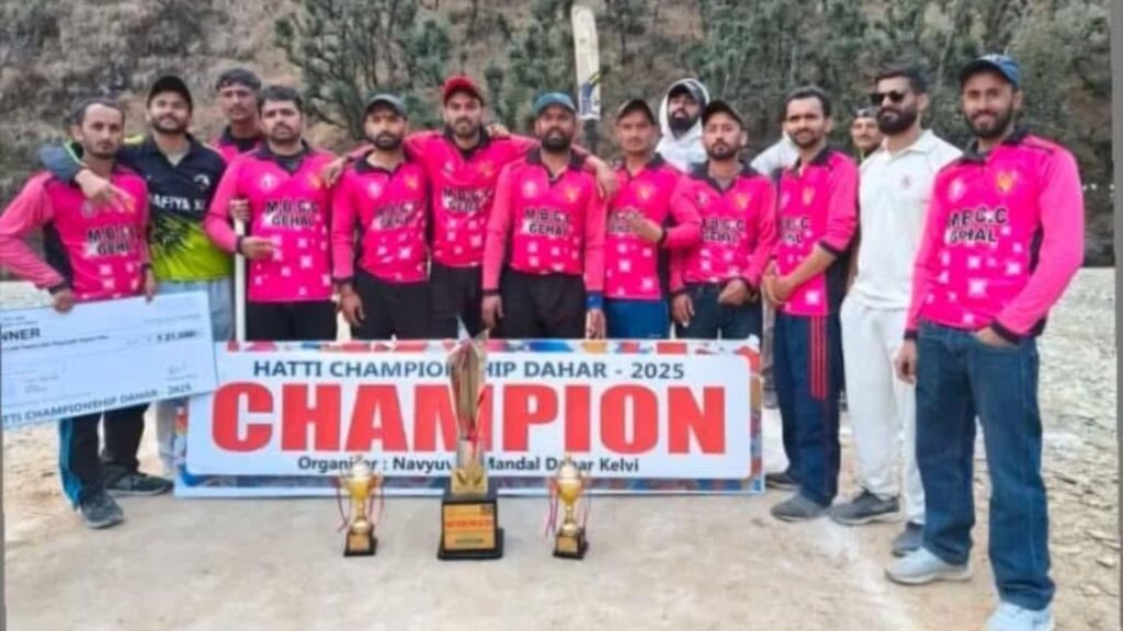 Maa Brajeshwari Cricket Club Gehal won the cricket competition HIMACHAL HEADLINES