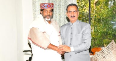 Dy CM of Telangana calls on CM Sukhu Dy CM of Telangana calls on CM Sukhu HIMACHAL HEADLINES