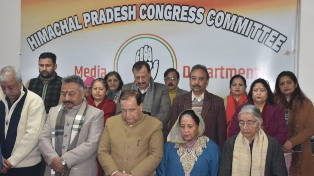 Congress workers remembered Father of the Nation Mahatma Gandhi Congress workers remembered Father of the Nation Mahatma Gandhi HIMACHAL HEADLINES