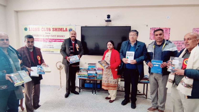 Lions Club Shimla Donates Books Worth ₹35,000 to Promote Education HIMACHAL HEADLINES