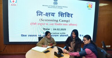 SJVN Organized TB Elimination Awareness Session & Ni-Kshay Shivir HIMACHAL HEADLINES