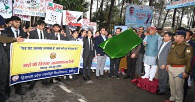 Himachal Governor flags off anti-drug rally in Hamirpur HIMACHAL HEADLINES