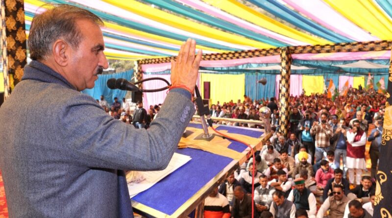 Himachal Government committed to strengthen rural economy: Sukhu HIMACHAL HEADLINES