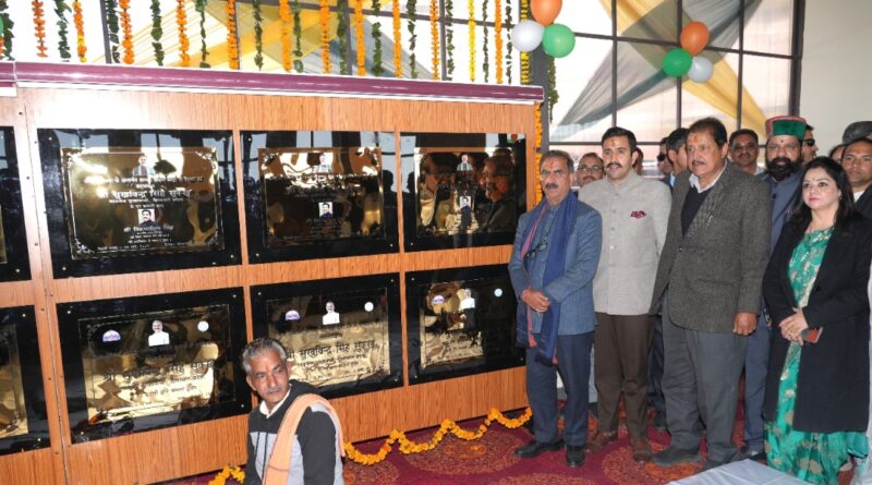 Sukhu dedicates 13 developmental projects worth Rs. 127 crore for Shri Naina Devi HIMACHAL HEADLINES