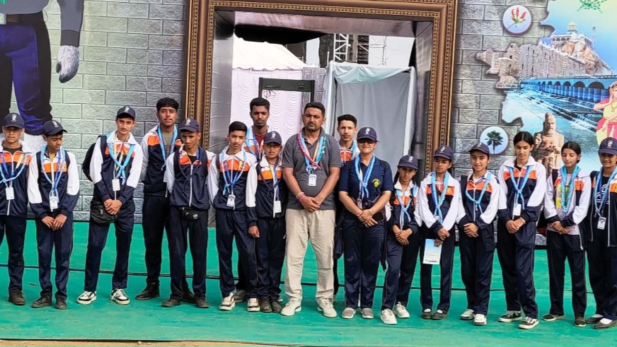 Angel represented Peeran School in the national level Scouts and Guides program HIMACHAL HEADLINES