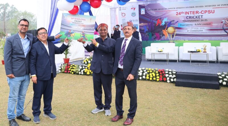 SJVN hosting 24th Inter-CPSU Cricket Tournament HIMACHAL HEADLINES